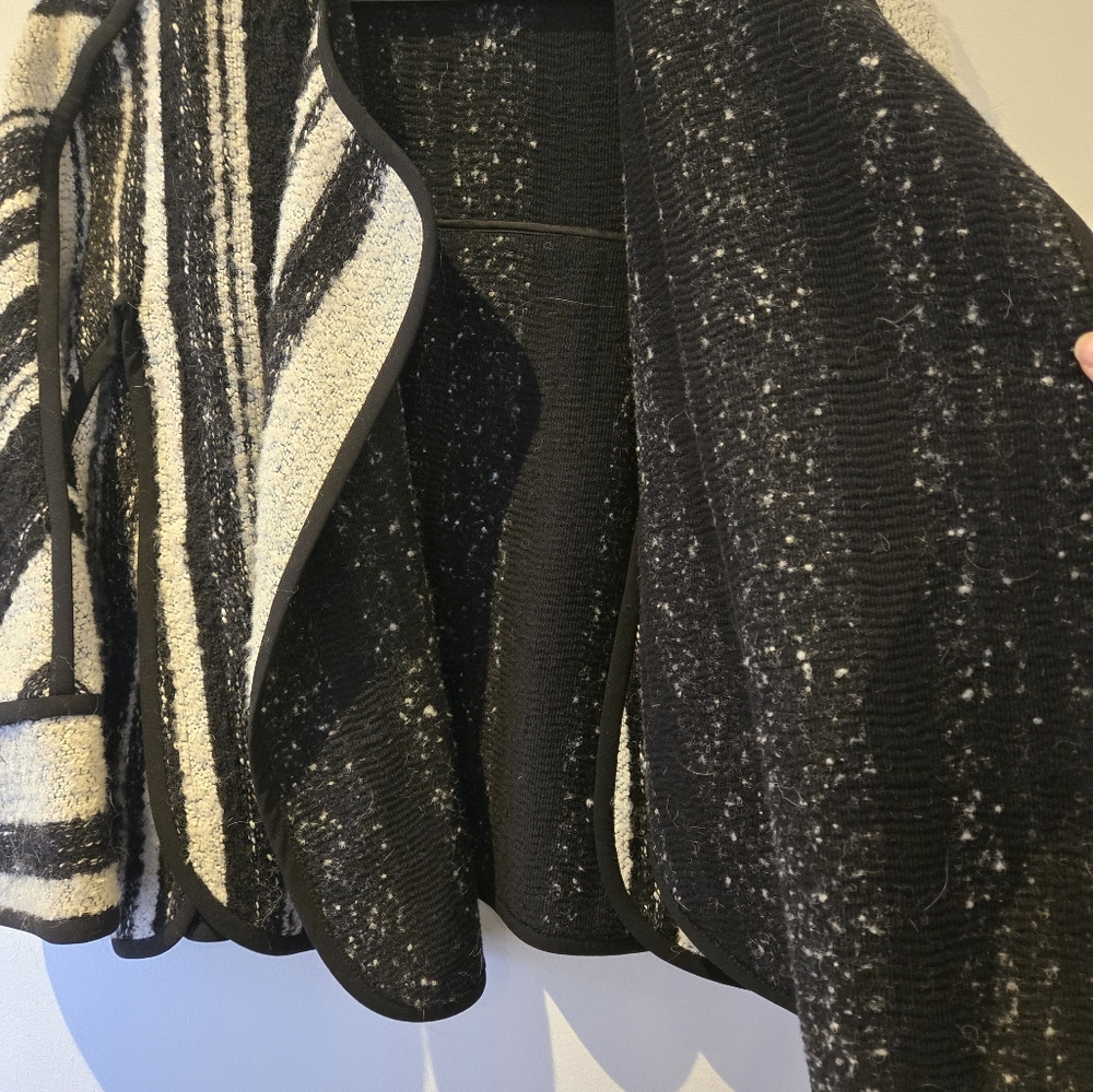 Akris Punto Cotton Striped "cape" Jacket Size 4 - Picture 8 of 8